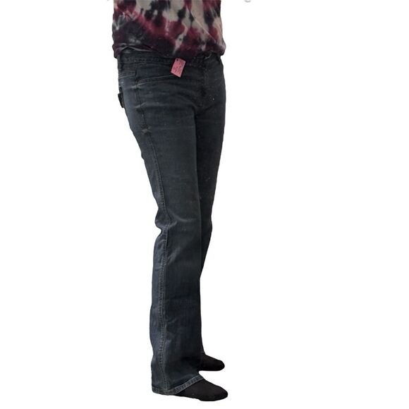 Calvin Klein | Medium Dark Wash Women’s Lean Bootcut Denim Blue Jeans Size 10 - Picture 15 of 16